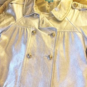 Silver leather jacket